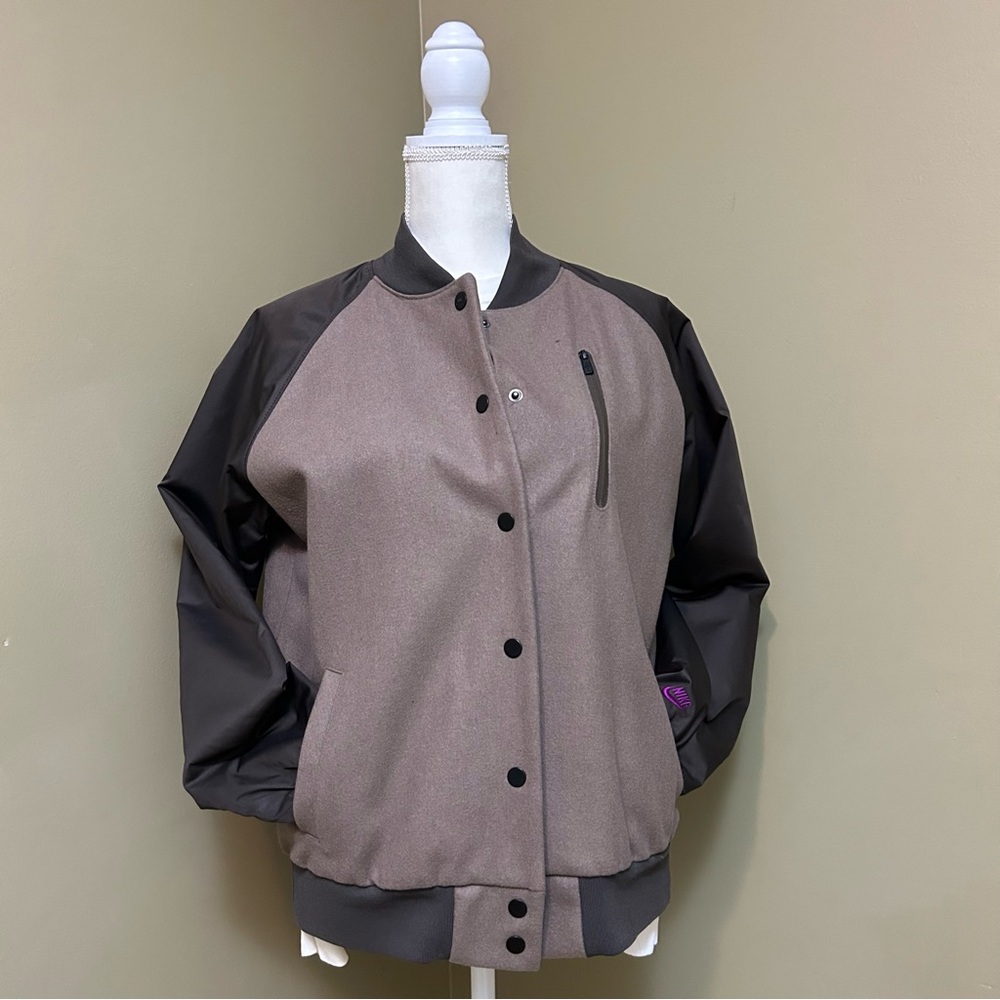 Nike Destroyer Wool Jacket Brown/Tan, Size Large